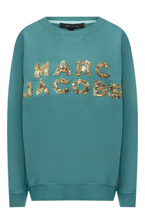 Хлопковый пуловер с логотипом бренда Marc Jacobs