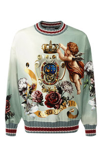 Хлопковый свитшот с принтом Dolce & Gabbana