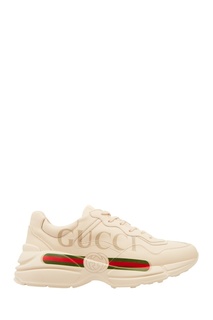 Кроссовки Rhyton с лентой Web и логотипом Gucci Man