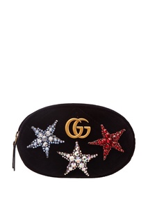 Поясная сумка GG Marmont со звездами Gucci