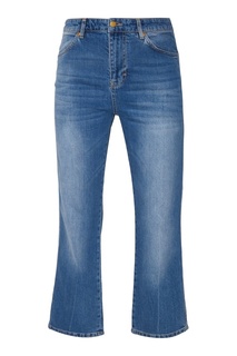 Голубые широкие джинсы Victoria Beckham