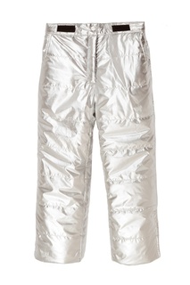 Стеганые серебристые брюки с карманами Junior Republic
