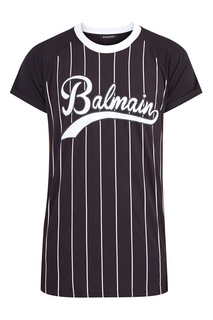 Полосатая футболка с логотипом Balmain Man