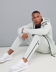 Серые меланжевые джоггеры adidas ZNE DM8845 - Серый