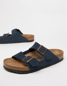 Темно-синие замшевые сандалии Birkenstock Arizona - Темно-синий