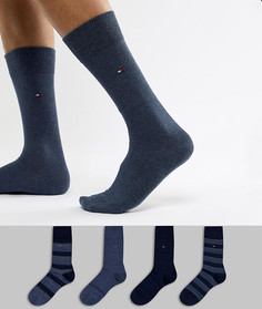 Подарочный набор из 4 пар носков Tommy Hilfiger - Темно-синий