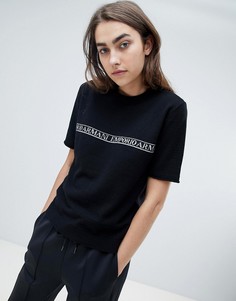 Джемпер с короткими рукавами Emporio Armani - Черный