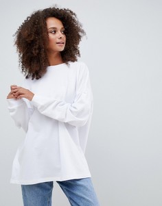 Белый oversize-свитшот ASOS DESIGN - Белый
