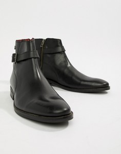 Черные ботинки челси с пряжкой Base London Fern - Черный