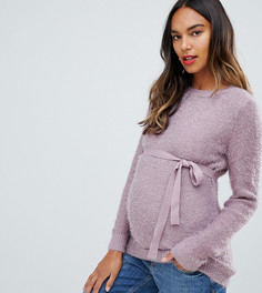 Джемпер с поясом Mamalicious - Фиолетовый Mama.Licious