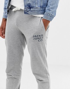 Джоггеры слим с манжетами Jack and Jones - Серый