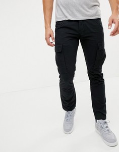 Зауженные брюки-карго Produkt - Черный