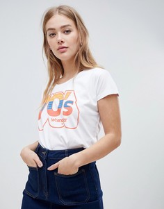 Футболка с принтом в стиле 70-х Wrangler - Белый