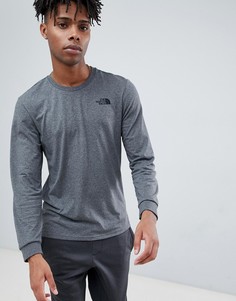 Серый лонгслив The North Face - Серый