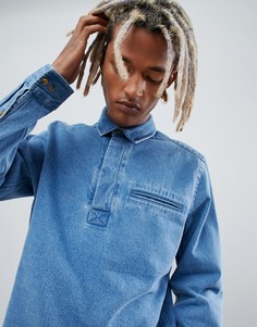 Свободная джинсовая рубашка ASOS DESIGN - Синий