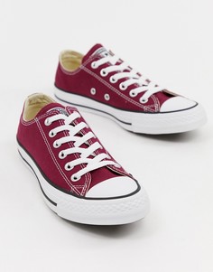 Converse Chuck Taylor All Star ox burgundy trainers - Красный