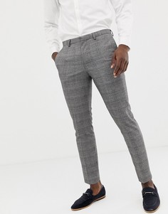 Красные брюки скинни в клетку Burton Menswear - Красный