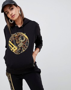 Худи с логотипом Versace Jeans - Черный