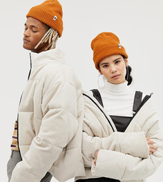 Шапка-бини в рубчик COLLUSION Unisex - Коричневый