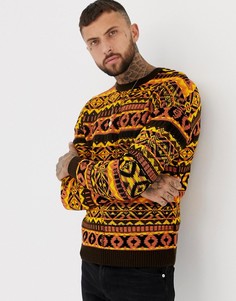 Желтый джемпер с узором Фэйр-Айл ASOS DESIGN - Желтый
