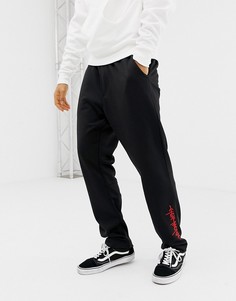 Черные джоггеры с молниями Cheap Monday - Черный