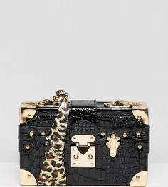 Сумка-футляр через плечо с шарфом My Accessories London - Мульти