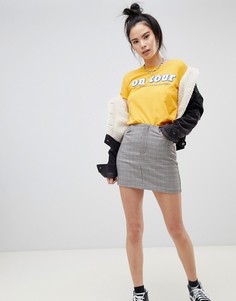 Мини-юбка на молнии Pull&Вear - Мульти Pull&Bear