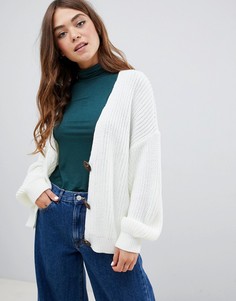 Кардиган с крупными пуговицами ASOS DESIGN - Белый