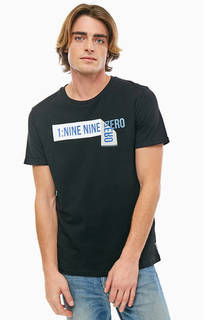 Футболка из хлопка черного цвета Jack & Jones