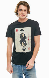 Футболка из хлопка с принтом Jack & Jones