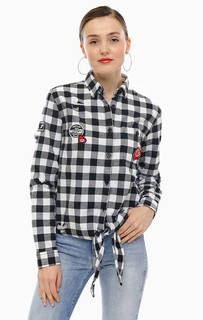 Хлопковая рубашка с нашивками Superdry