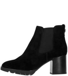 Замшевые ботильоны на устойчивом каблуке Högl