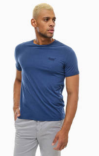 Однотонная хлопковая футболка с короткими рукавами Superdry