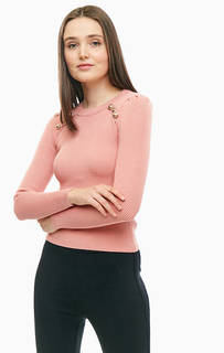Джемпер кораллового цвета из вискозы с декором Marciano Guess