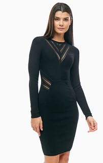 Короткое платье с длинными рукавами из вискозы Marciano Guess
