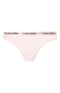 Хлопковые стринги с логотипом бренда Calvin Klein Underwear