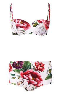 Раздельный купальник с цветочным принтом Dolce & Gabbana