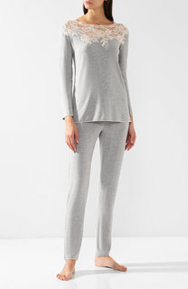 Пижама из вискозы с кружевной отделкой Gianantonio Paladini