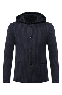 Однобортный пиджак с капюшоном Emporio Armani