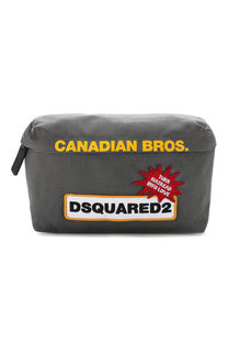 Текстильная поясная сумка с нашивками Dsquared2