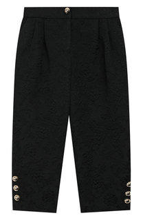 Жаккардовые брюки с защипами Dolce & Gabbana