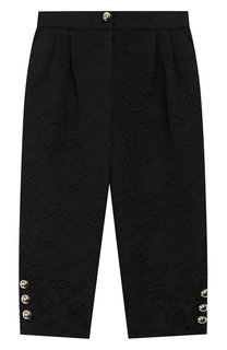Жаккардовые брюки с защипами Dolce & Gabbana