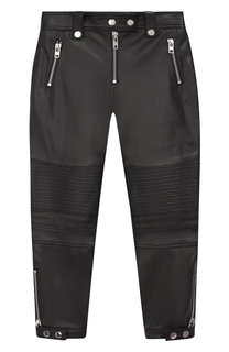 Кожаные брюки с отделкой Givenchy