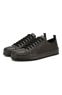 Кожаные кеды на шнуровке Ann Demeulemeester