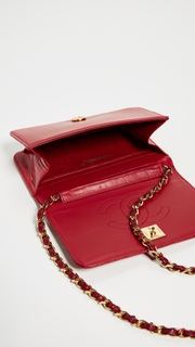 What Goes Around Comes Around Chanel Red Lizard Snap Small Bag