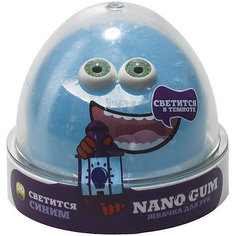 Жвачка для рук "Nano gum" светится в темноте синим", 50 гр. Волшебный мир