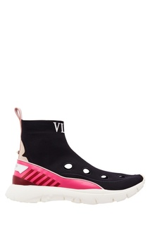 Контрастные кроссовки Valentino