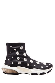 Черные кожаные ботинки Valentino