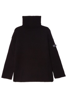 Свободный черный свитер Miu Miu