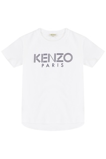 Белая футболка с логотипом Kenzo